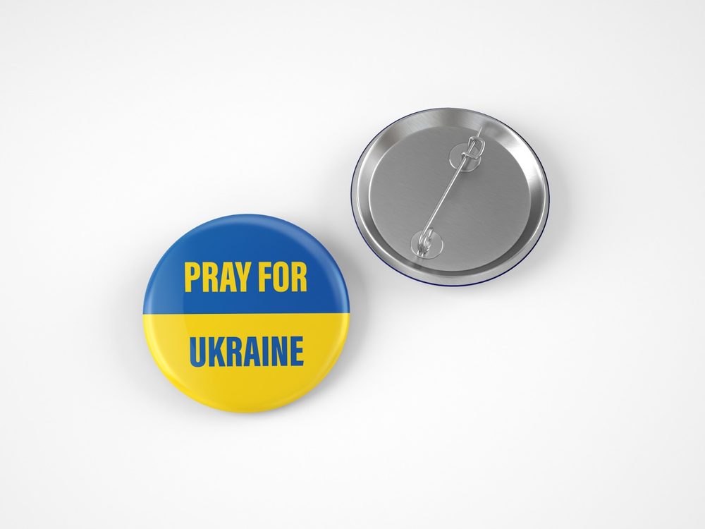 Placka PRAY FOR UKRAINE