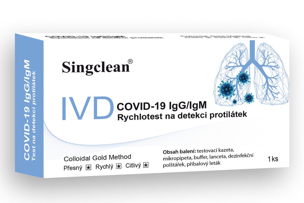 Test na covid protilátky IgMIgG Covid-19 Singclean