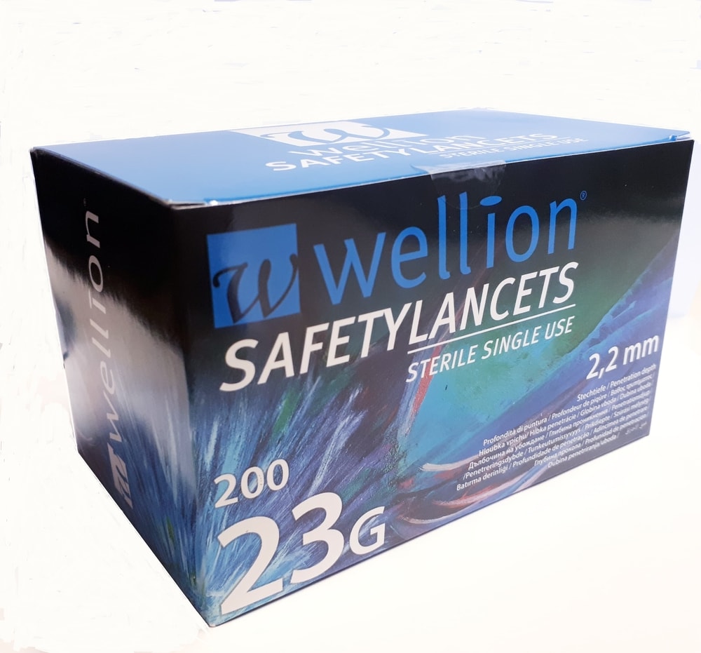 Bezpečné lancety Wellion 23G