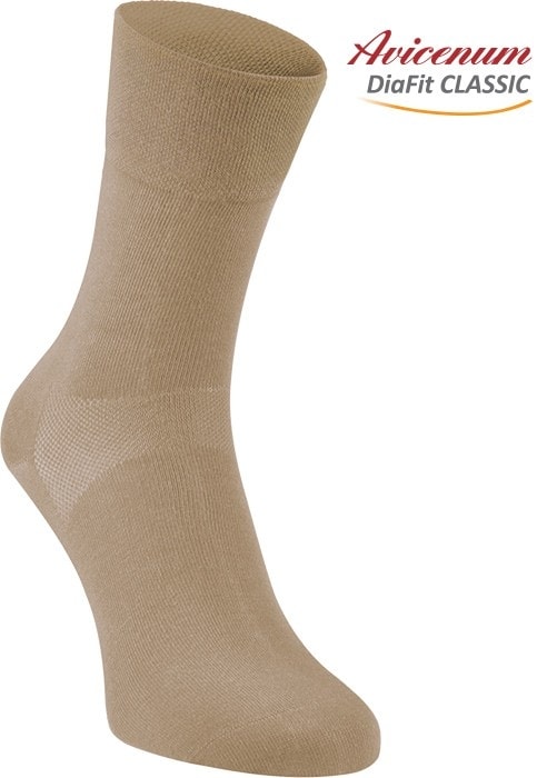 Ponožky pro diabetiky Avicenum DiaFit CLASSIC bavlněné - bronz velikost 41 - 44