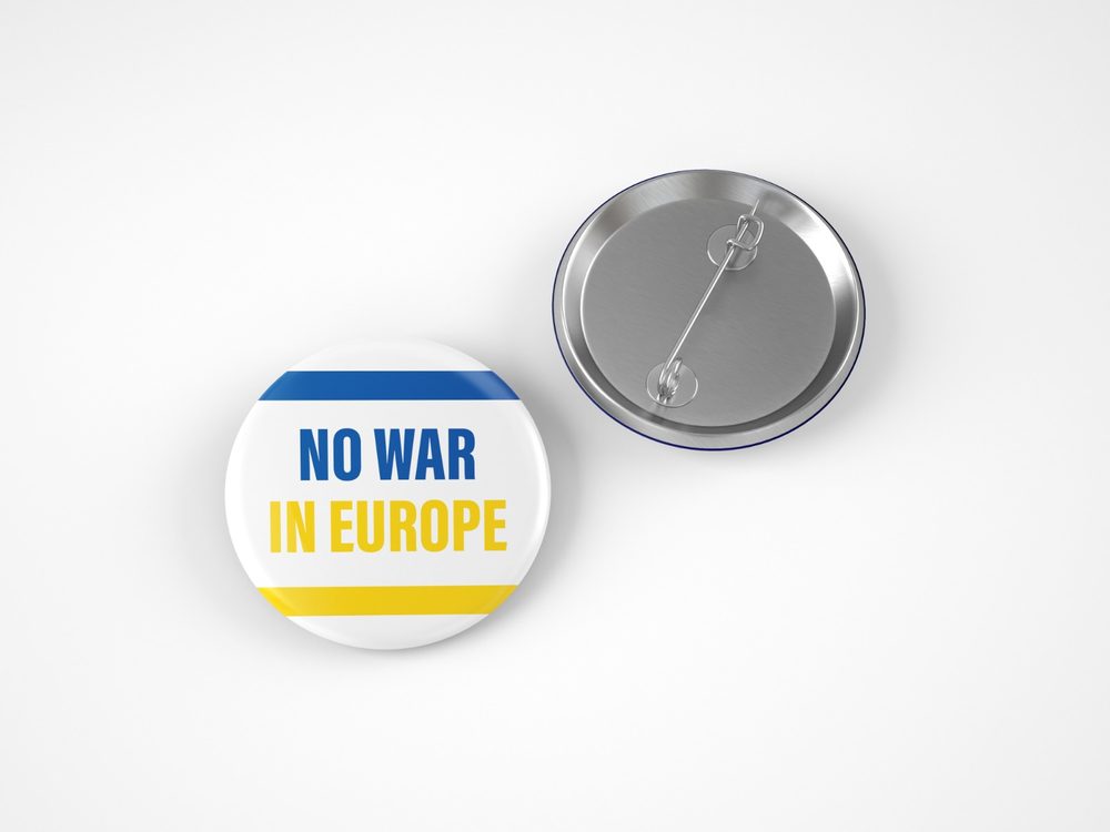 Placka NO WAR IN EUROPE
