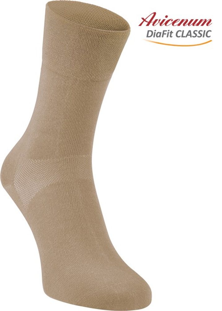 Ponožky pro diabetiky Avicenum DiaFit CLASSIC bavlněné - bronz velikost 36 - 39