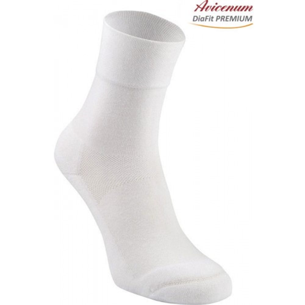 Ponožky Avicenum DiaFit PREMIUM - barva bílá velikost 44 - 47