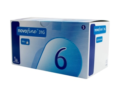 Inzulínová jehla NOVOFINE® 31G – 0,25 x 6 mm, 100 ks