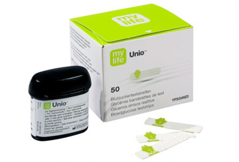 Testovací proužky ke glukometru mylife Unio 50 ks