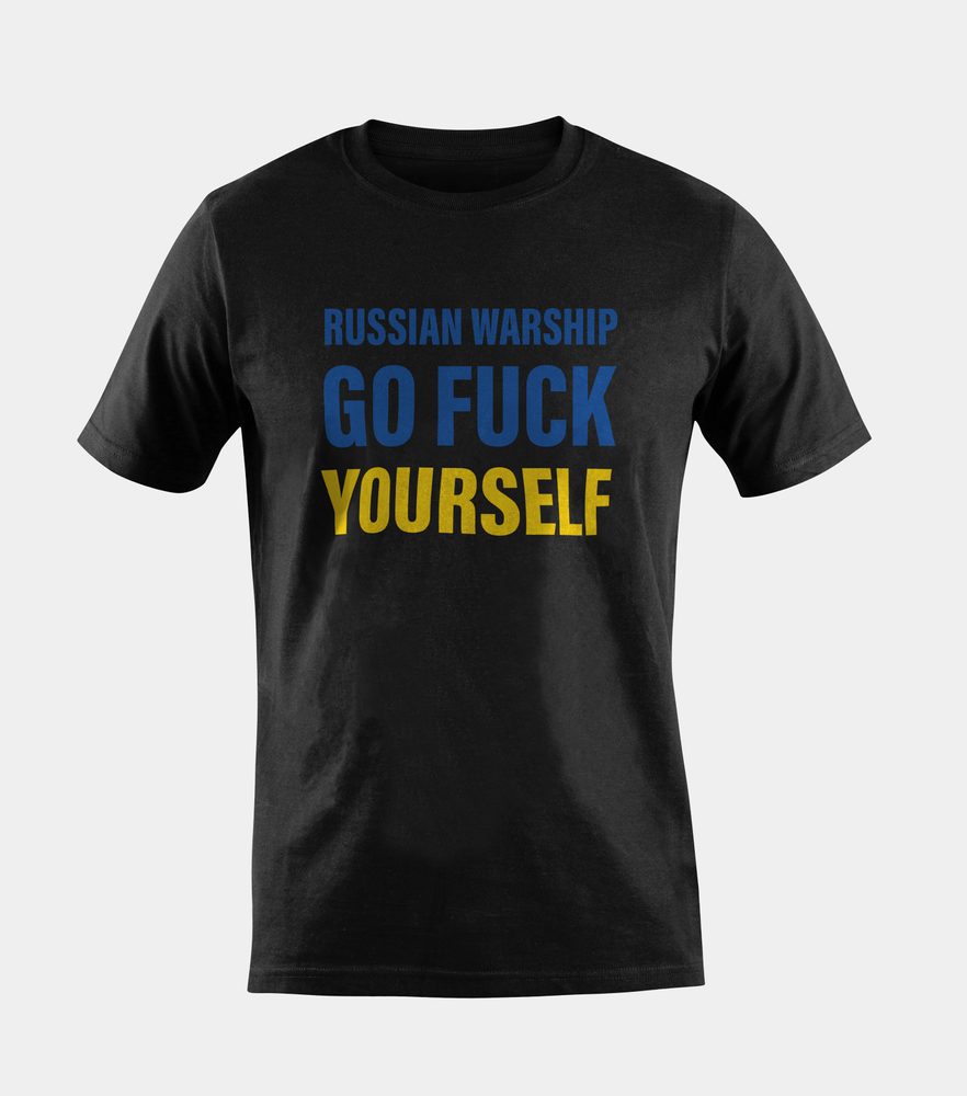 Tričko RUSSIAN WARSHIP - GO FUCK YOURSELF černé